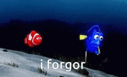 Dory I Forgor GIF