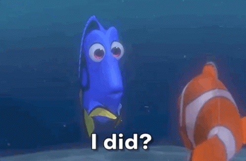 Oh No Dory Worried GIF