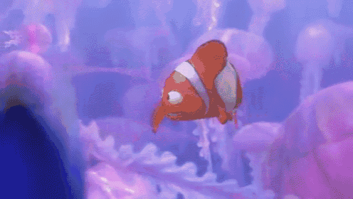 Dory And Nemo Avoiding Jellyfish GIF