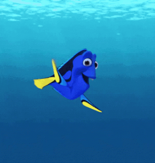 Dory Flapping His Fins GIF