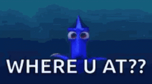 Dory From Finding Dory Asking Where You At GIF