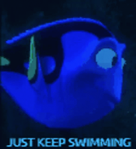 Dory Just Keep Going GIF
