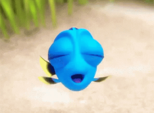Dory Swimming in Ocean
