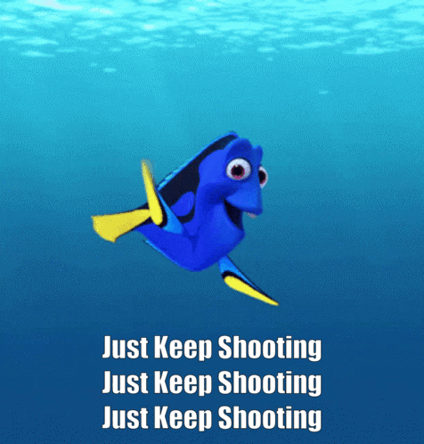 Dory Swimming in Ocean