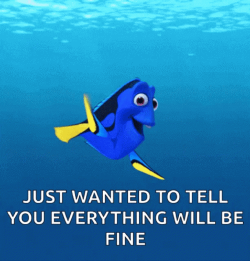 Dory Waving Stay Strong  GIF