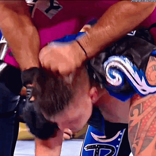 Double Curb Stomp Of Seth Rollins GIF