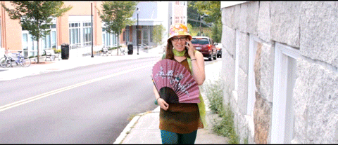 Double Take Look Back Woman GIF