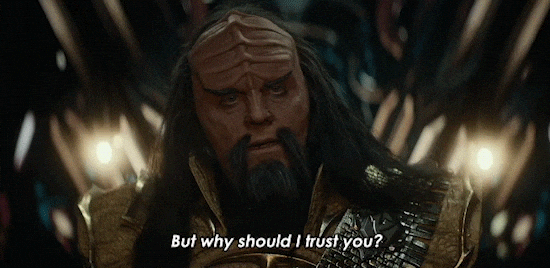 Doubtful Klingon Kurn Star Trek GIF
