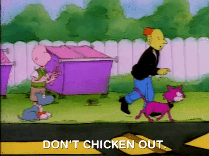 Doug Don't Chicken Out GIF