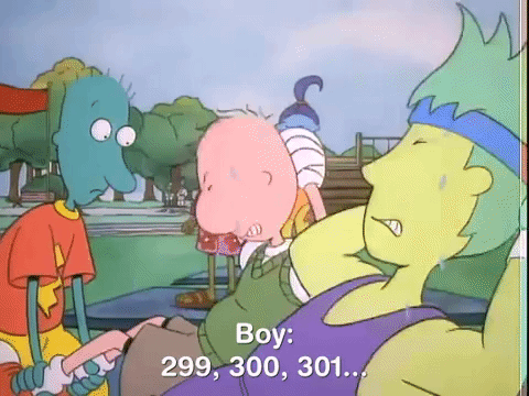 Doug Funnie Exercising GIF