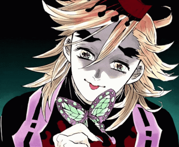 Douma Licking Butterfly GIF