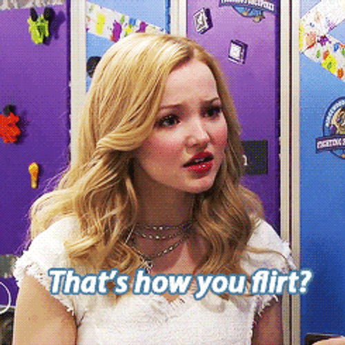 Dove Cameron Asking That's How You Flirt? GIF