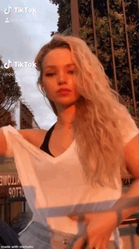Dove Cameron Dancing In Tiktok GIF