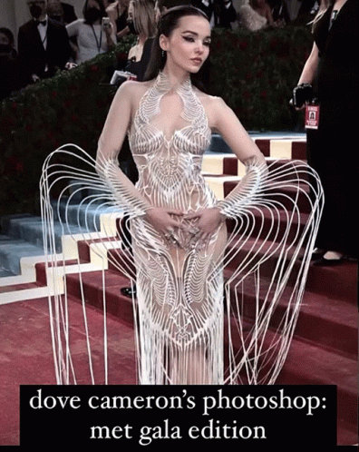 Dove Cameron Photoshop Met Gala