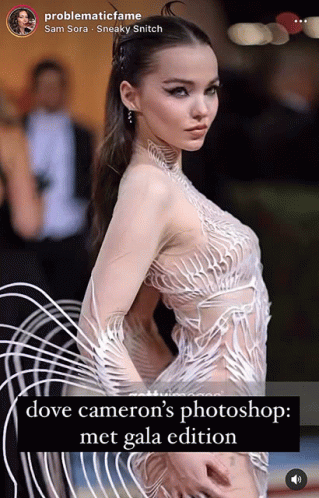 Dove Cameron Photoshop Met Gala Edition
