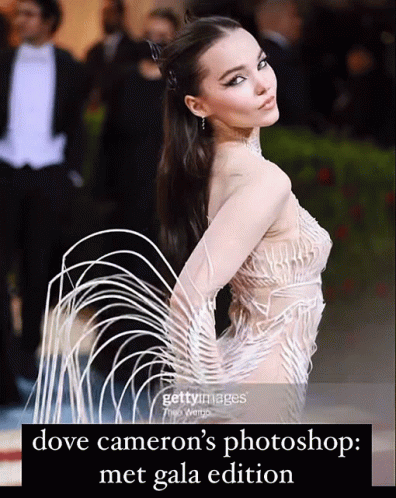 Dove Cameron Photoshop Met Gala Edition