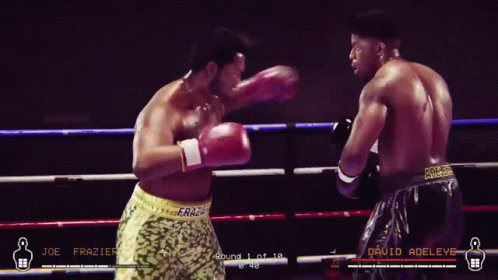 Down Goes Frazier Fight Night GIF