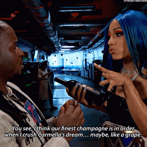 Sasha Banks Down Goes Frazier GIF