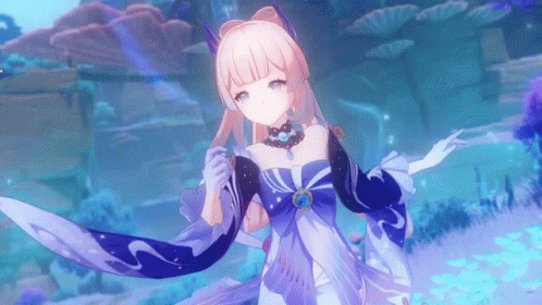 Sangonomiya Kokomi Turn Around GIF