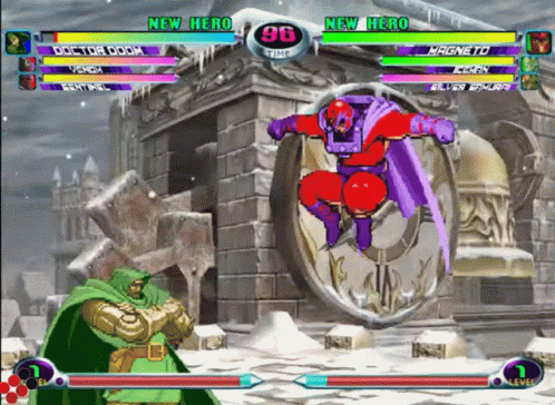 Dr Doom Versus Magneto GIF