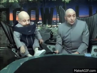 Dr Evil Right And Mini Me Loves Chocolate GIF