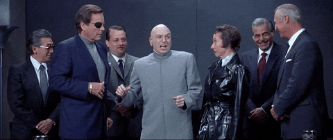 Dr Evil Right Laughing Scene GIF