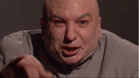 Dr Evil Right Screaming GIF