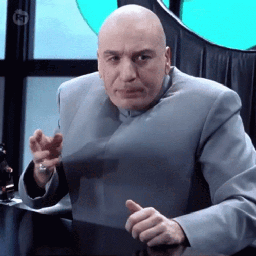 Dr Evil Right Subtitle Zip It GIF