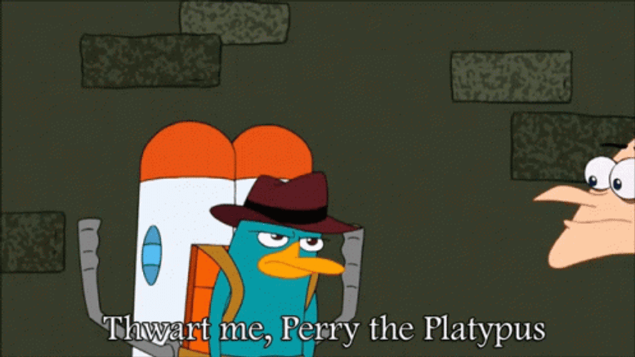Dr. Heinz Doofenshmirtz Thwart Me Perry The Platypus GIF