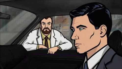 Dr Krieger Talks Sterling Archer In The Car GIF