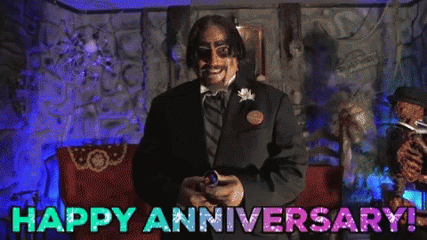 Dr Paul Bearer Happy Work Anniversary Meme GIF