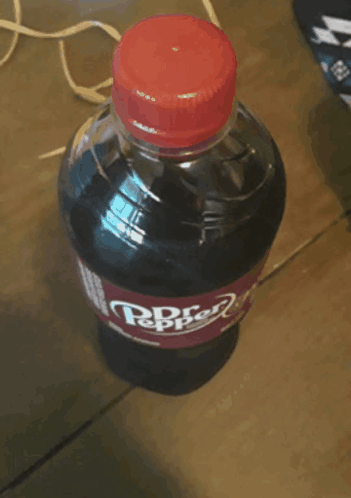 Dr Pepper Bottle On Table GIF
