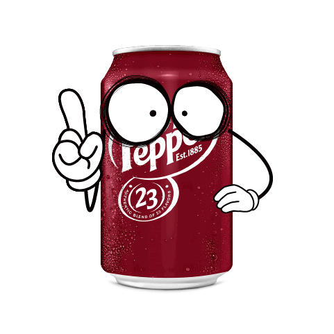 Dr Pepper Can Showing One Finger GIF