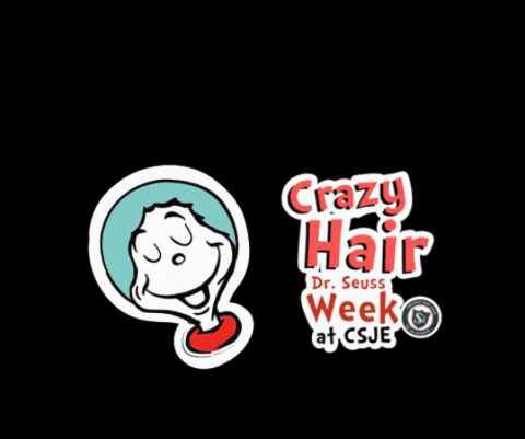 Dr Seuss Crazy Hair Week GIF