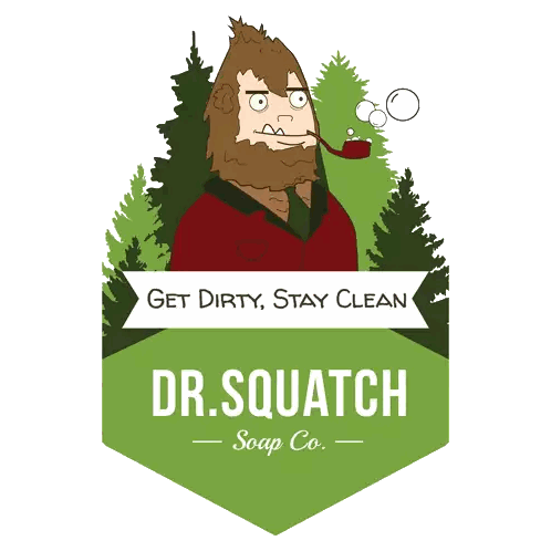 Dr. Squatch Soap Co. Logo With Cartoon Man