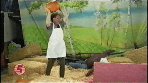 Dr. Steve Brule Throwing Down Clay Vase GIF