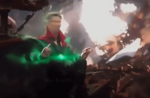 Dr. Strange Casting Meditative Astral Spell GIF