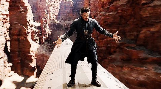 Dr. Strange On Top Of Train GIF