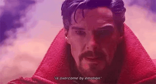 Dr. Strange Overcome By Emotions GIF