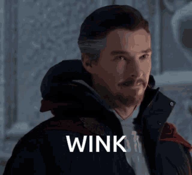 Dr Strange Wink Iam Abir82 Gif GIF