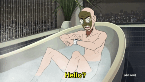 Dr Venture Bros Using Apple Watch GIF