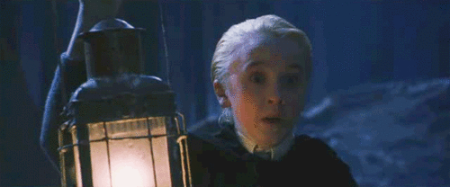 Draco Malfoy Forbidden Forest Scream GIF