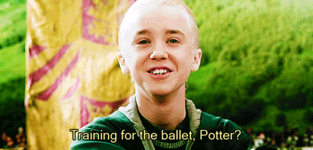 Draco Malfoy Saying Potter Meme GIF