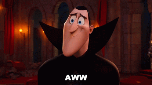 Hotel Transylvania Dracula Aww Expression GIF