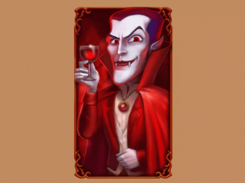 Animated Dracula Drinking Blood GIF