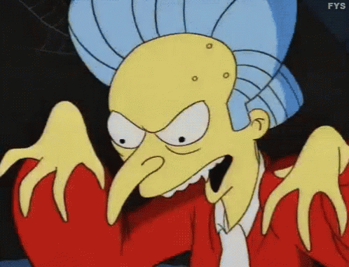 Mr. Burns Simpsons Dracula GIF