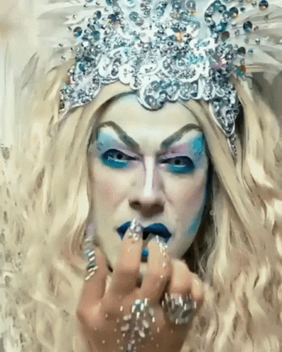 Snow Drag Queen GIF