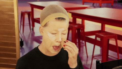 Drag Queen Applies Foundation Mua GIF