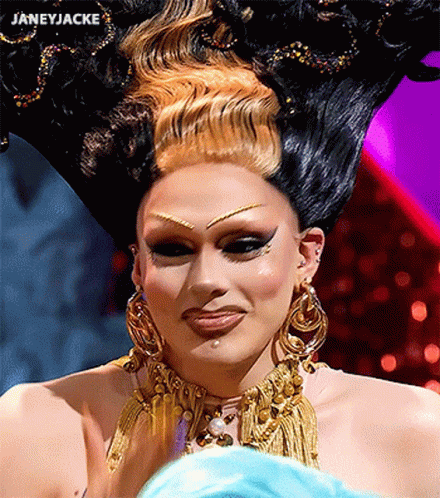 Drag Queen Close Up With Janeyjacke GIF