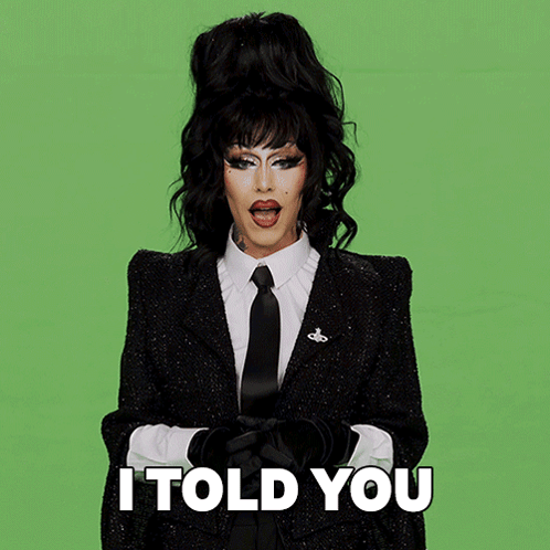 Drag Queen In Suit And Tie Says I'm Here To Have Fun GIF